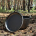 Казан туристичний КТ-08КС чавунний з кришкою-сковородою 8л